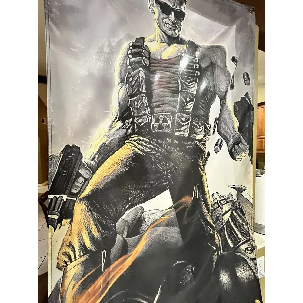 Duke Nukem 3D 5ft Flag Banner 1996 3D Realms Poster PC